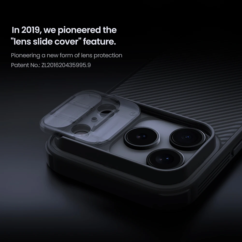 Für iPhone 17 Pro Hülle NILLKIN Fitted Case Camshield Hochwertige Schutzhülle mit Linsenschutz – Detail 4