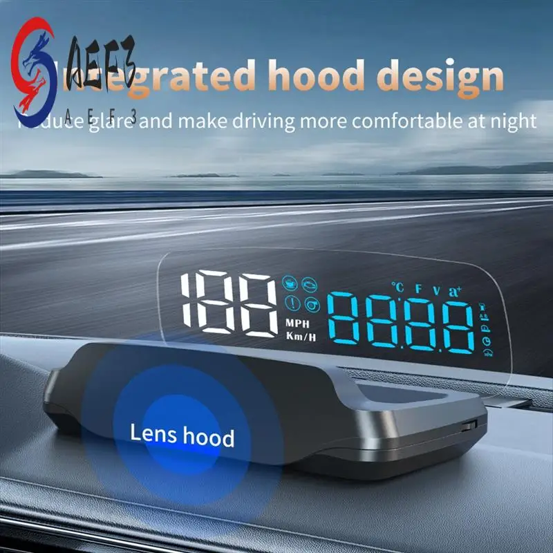 

AEF3-C7B Obd2 Car Hud Headup Display Car Smart Gauge Display Interface Oil Pressure Air-Fuel Ratio Car LCD Heads Up