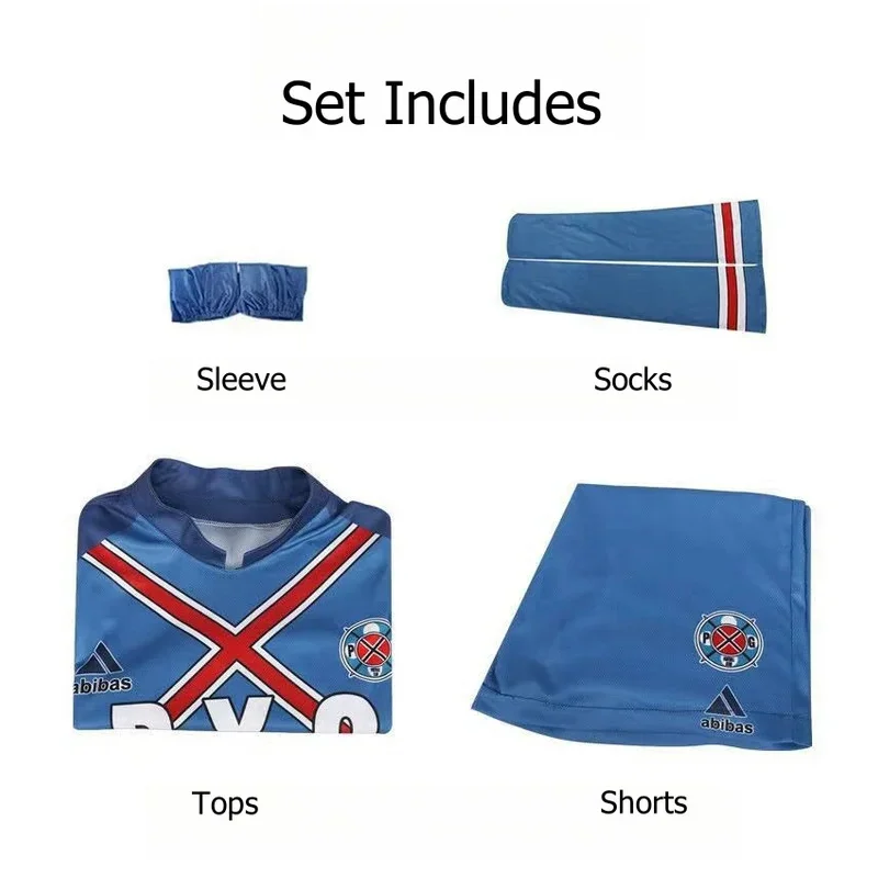 Anime Blue Lock#9 Rin Itoshi Football Jersey Charles Cosplay Costumes P.X.G Sports Jerseys Shidou Ryuusei Football Uniform#1#W.