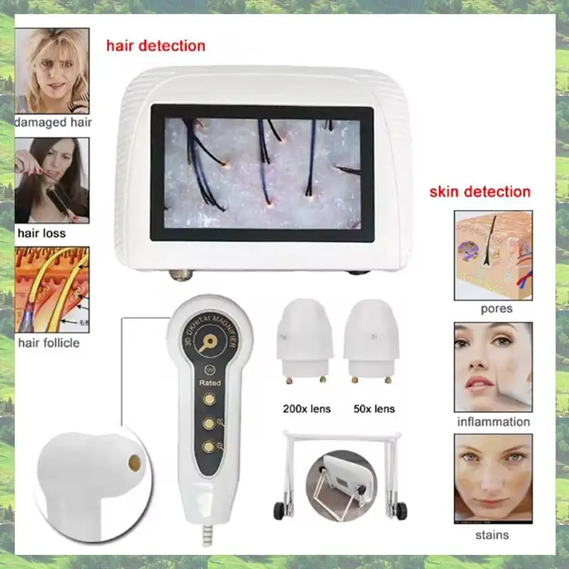 محلل T83C-Skin لتشخيص أدوات العناية بالبشرة مع قابس أمريكي قابل لإعادة الشحن بعدستين