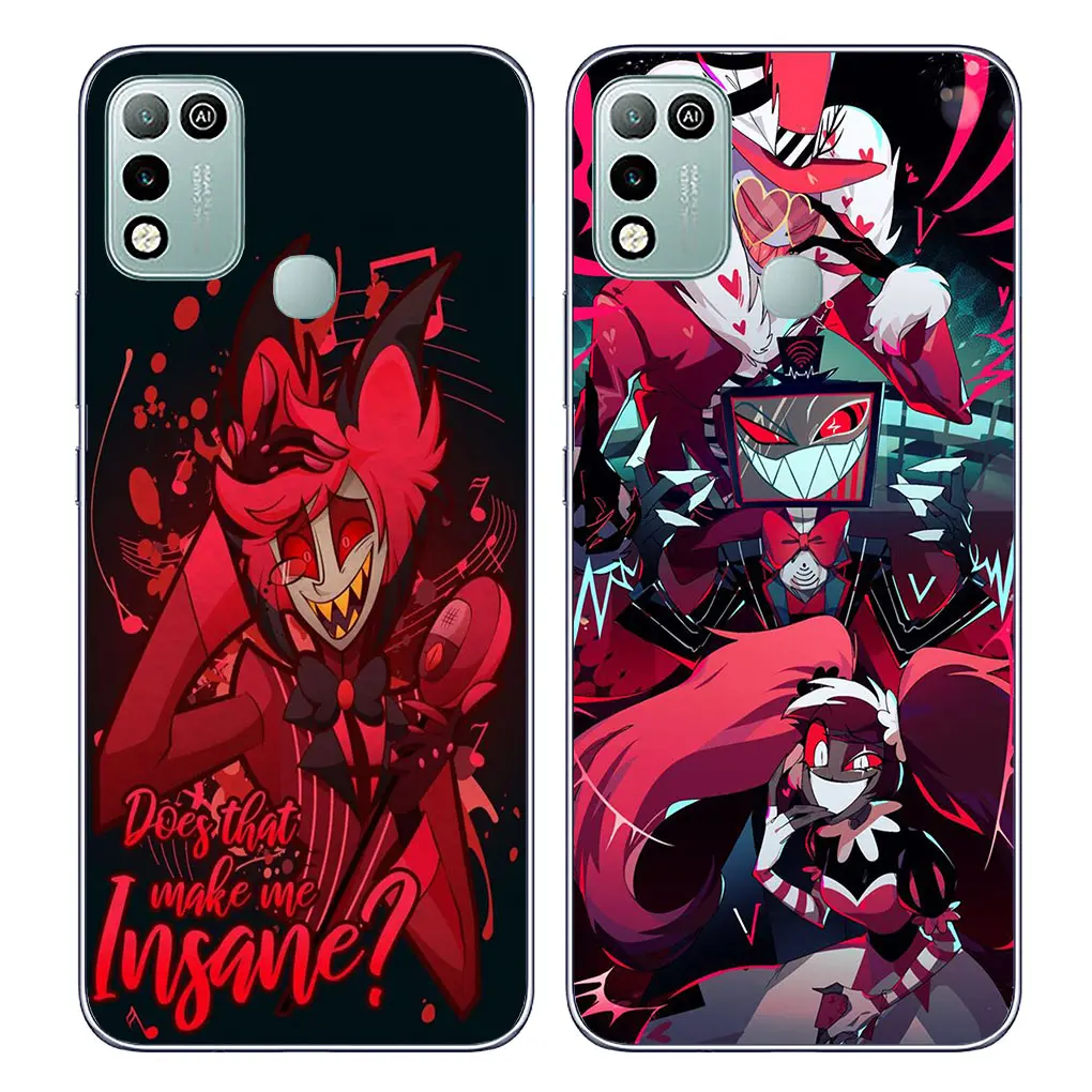 H-Hazbins Hotels Charile Angel Dust Phone Case for Motorola Moto G13 G14 G53 G54 G62 G72 G82 G84 E13 E20 G42 G32 G23 G22 Casing