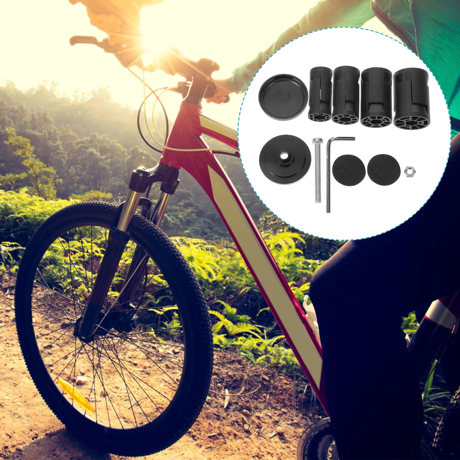 

1Set Bike Front Fork Protective Shell Mount Bracket Bicycle Front Fork Support Rack Scratch Collision Resistant Durable