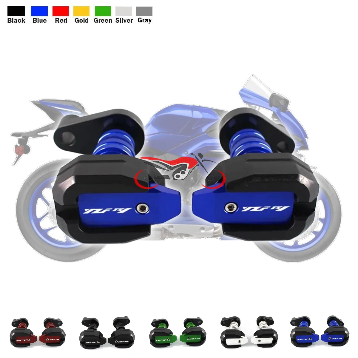 

YZF-R1/M мотоциклетная защитная рамка с ЧПУ, слайдер, обтекатель, защита от ударов для YAMAHA YZFR1 YZFR1M 2015-2024