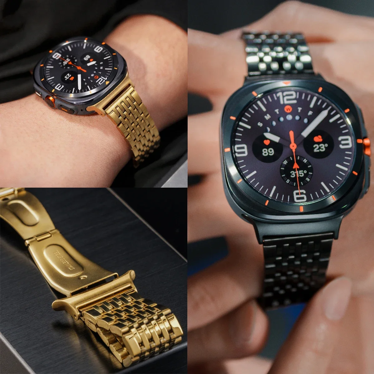 Ремешок из нержавеющей стали для Samsung Galaxy Watch 7 Ultra, металлический браслет для Galaxy Watch 7 Ultra 47 мм