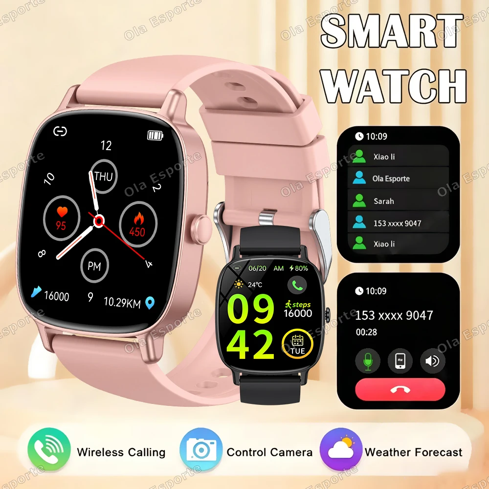 

2026 New Full Touch Screen Smart Watch For Men Women Heart Rate Bracelet Waterproof Sports Fitness Tracker Men Women Smartwatch