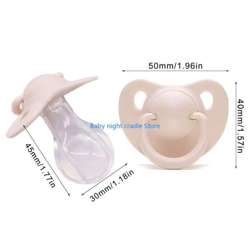 J2FF لينة سيليكون الكبار مصاصة واقعية الحلمة تصميم مهديء الكبار لعبة مهدئة لإدارة التوتر والقلق #6