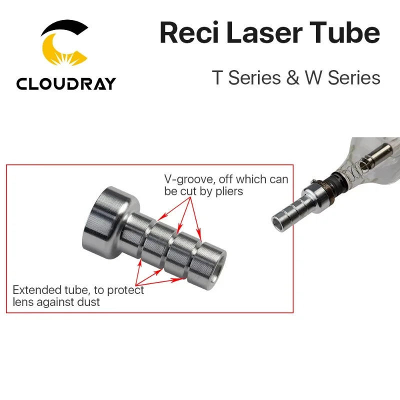 Cloudray CL68 CO2 Reci W2 90-100W 1064nm rura laserowa