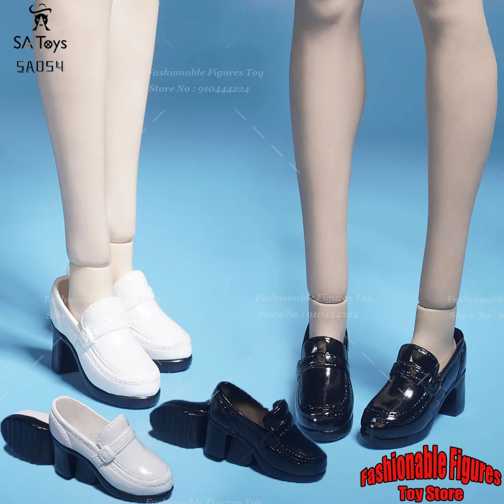 SA Toys SA054 1/6 Female Soldier Shoes British Style Round Toe Leather Shoes Kawaii Anime Girls Dolls Accessory For 12