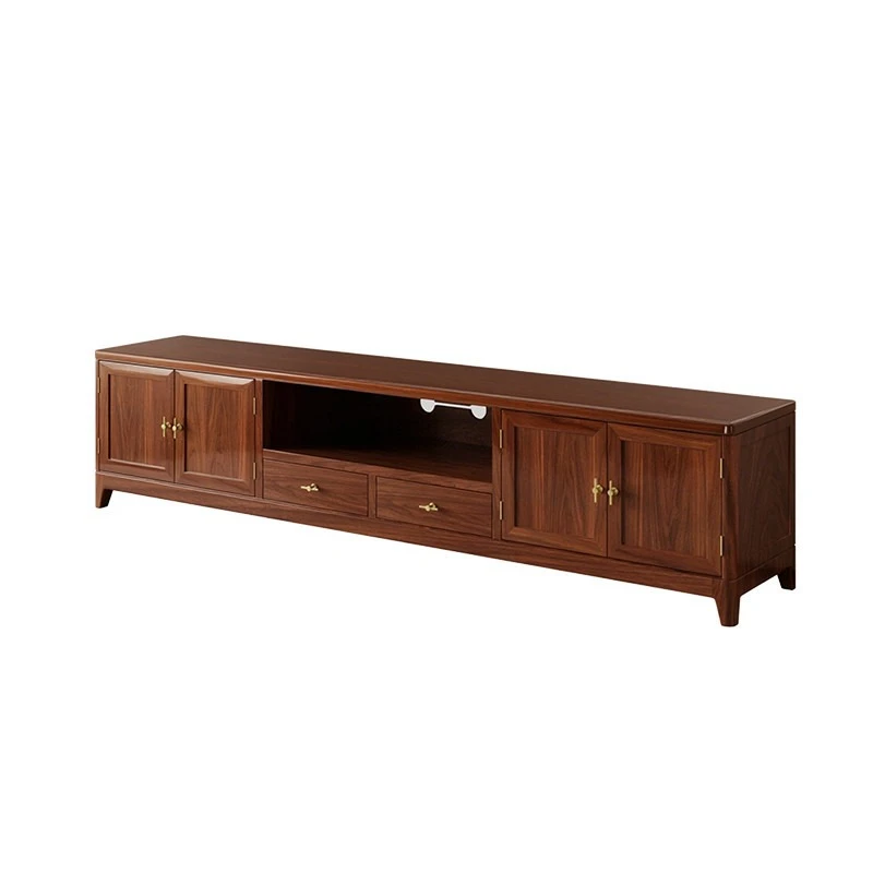 

All solid wood TV cabinet, light luxury living room wall storage cabinet
