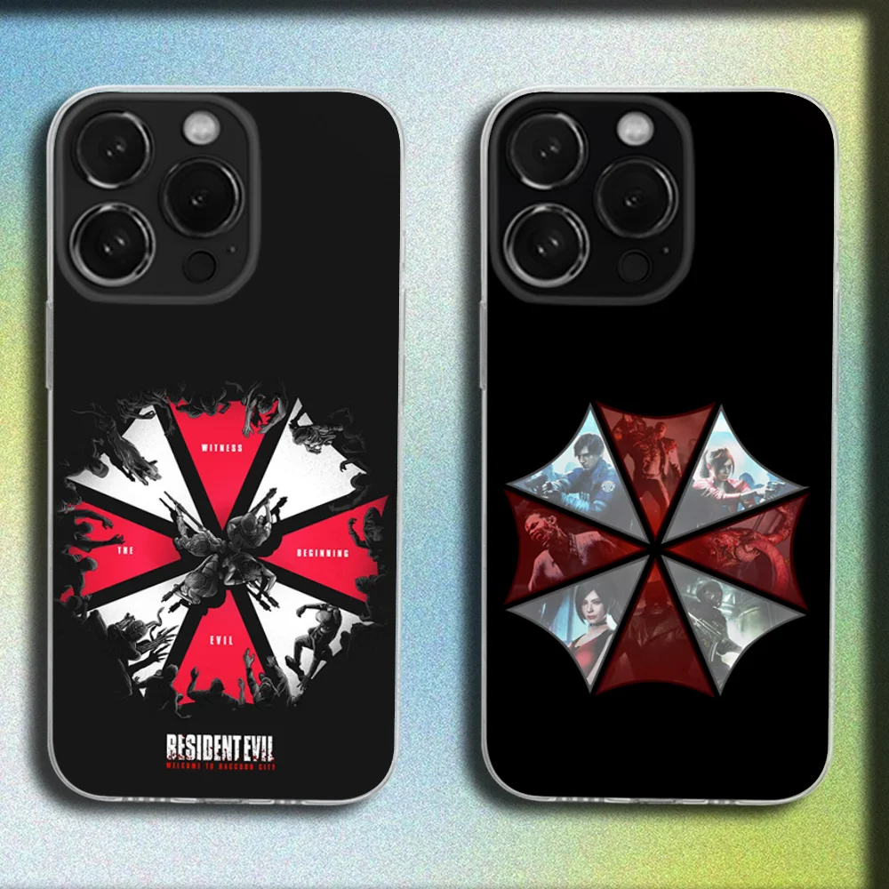 

Game R-Resident Evil Phone Case For iPhone 16,15,14,13,12,11 Plus,Pro,Max,XR,XS,X,Plus,SE,Mini Transparent Soft Cover