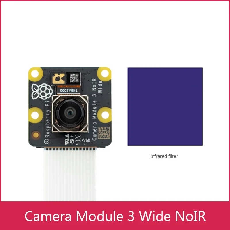 Raspberry PI motherboard Camera Module 3 Wide NoIR