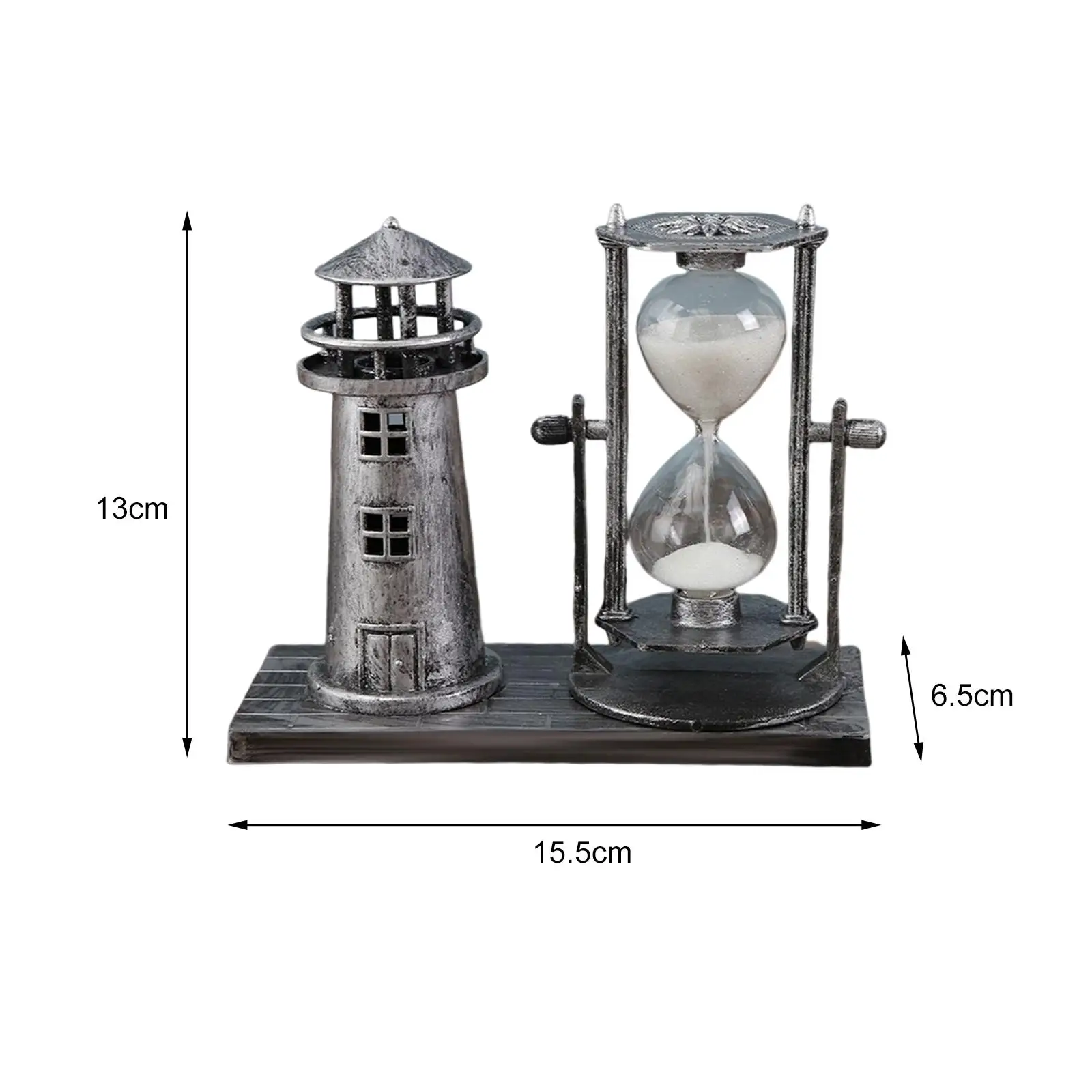 Modern Hourglass Sand Timer, Sandglass Estátua, Desktop Acessórios, Presente do quarto