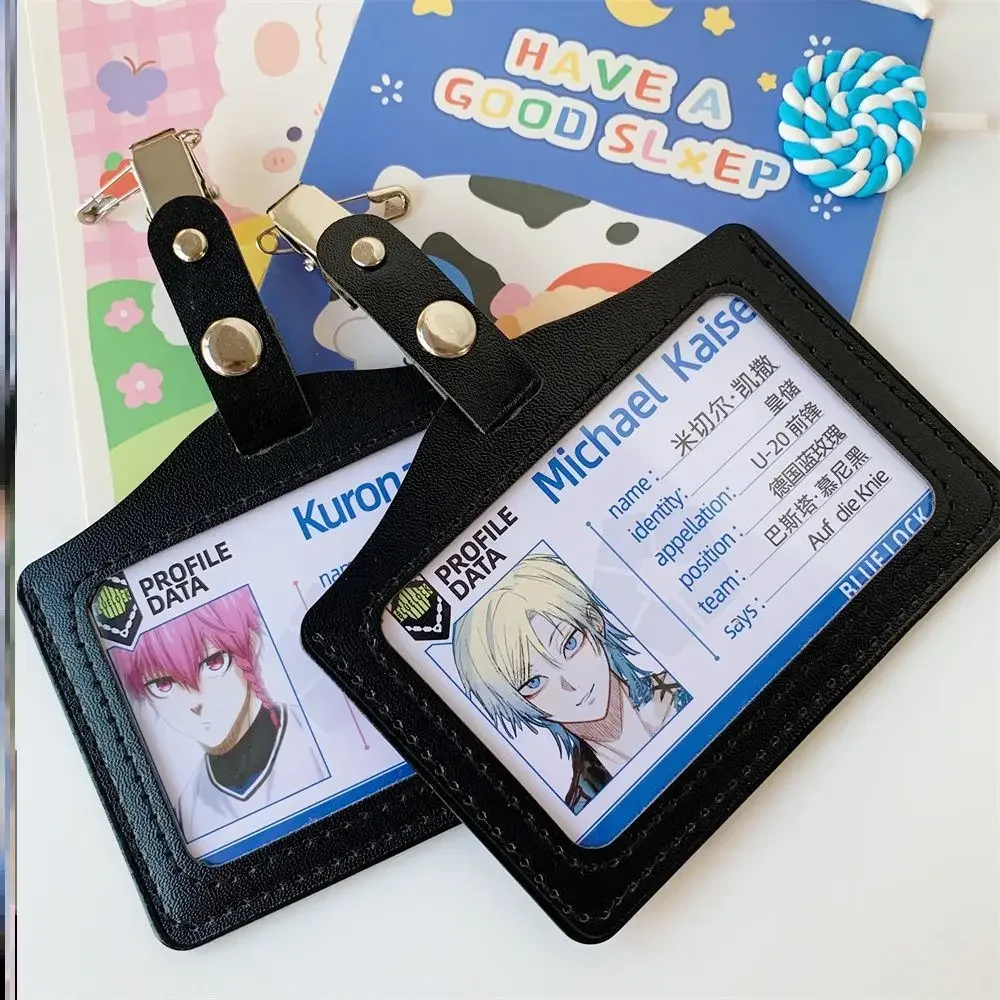 Anime BLUE LOCK Hiori You Michael Kaiser Cosplay Student ID Card Brooch Cartoon Identification Photo Breastpin Badge Pendant