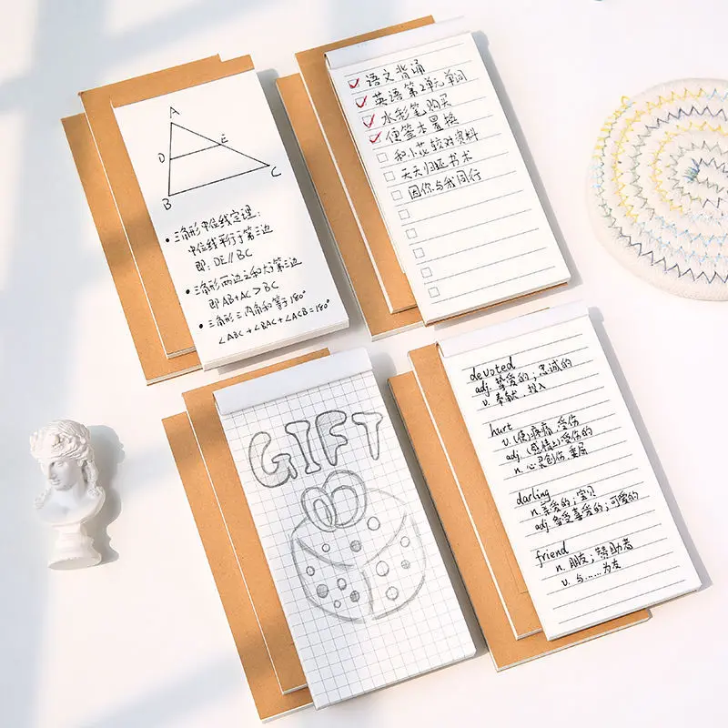 2023 Student's Calendar Notebook Diary Notebook Mini Portable Small Grid Book English Word Book Notepad School Supplies Notebook