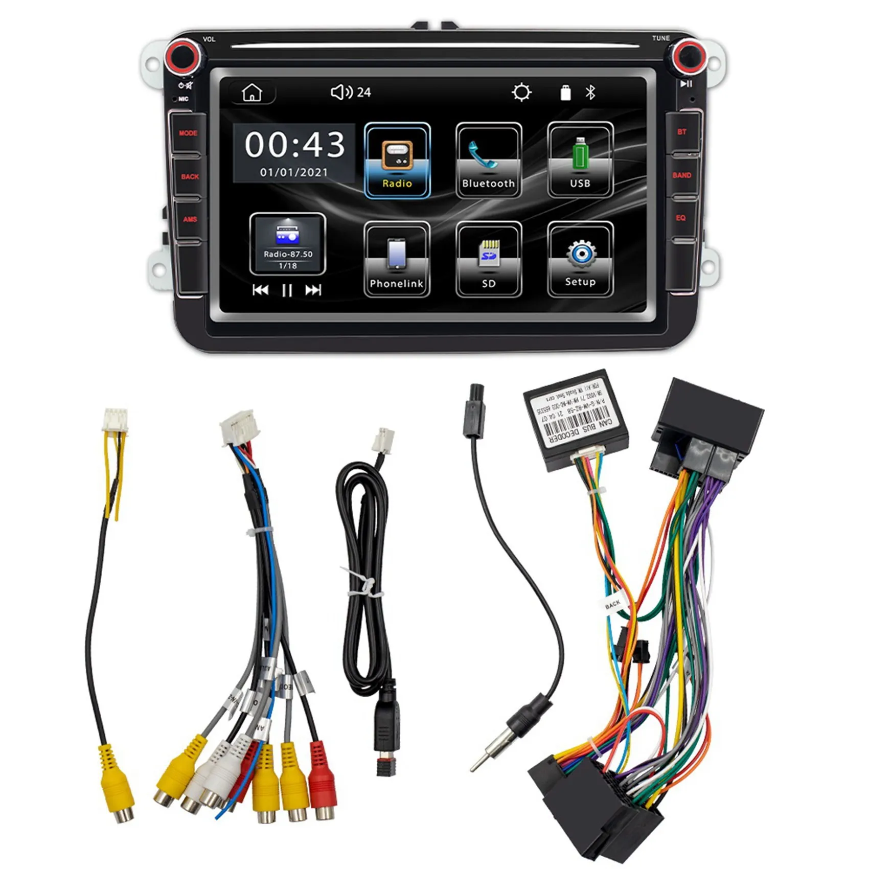 

8 Inch 12V Bluetooth Car U Disk FM Radio with Screen Auto Multimedia Video Audio MP5 Player