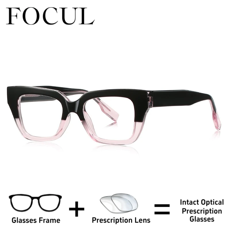

FOCUL Eco-Friendly Materials Photochromic Myopia Eyeglasses Anti Blue Ray Glasses Customization Prescription Optical Eyewear