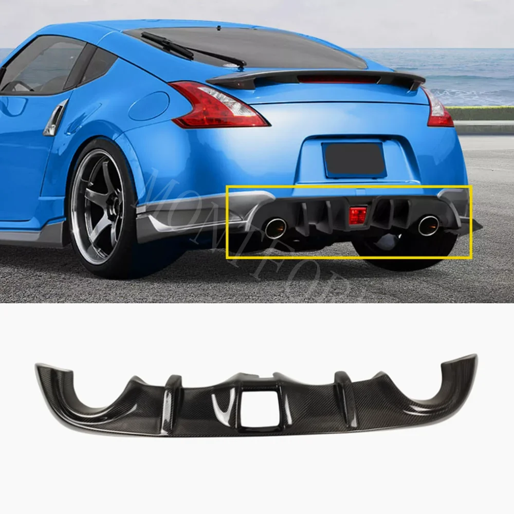 370Z Z34 Carbon Fiber / FRP Rear Bumper Spoiler Diffuser for Nissan 370Z Z34 Year 2009+