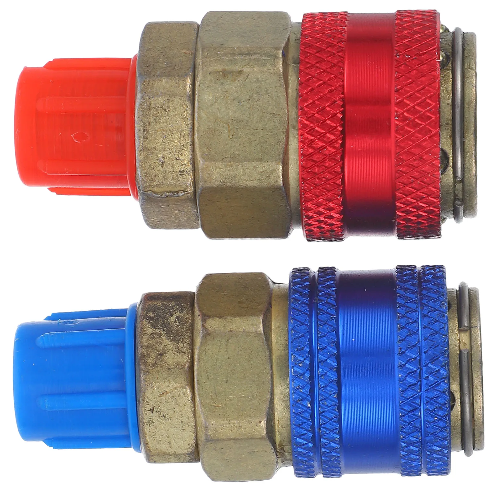 

Car Air Conditioning Fluoride Connectors R134A Copper Adapter Fittings Refrigerant Coupler Wide Compatibility Easy Use