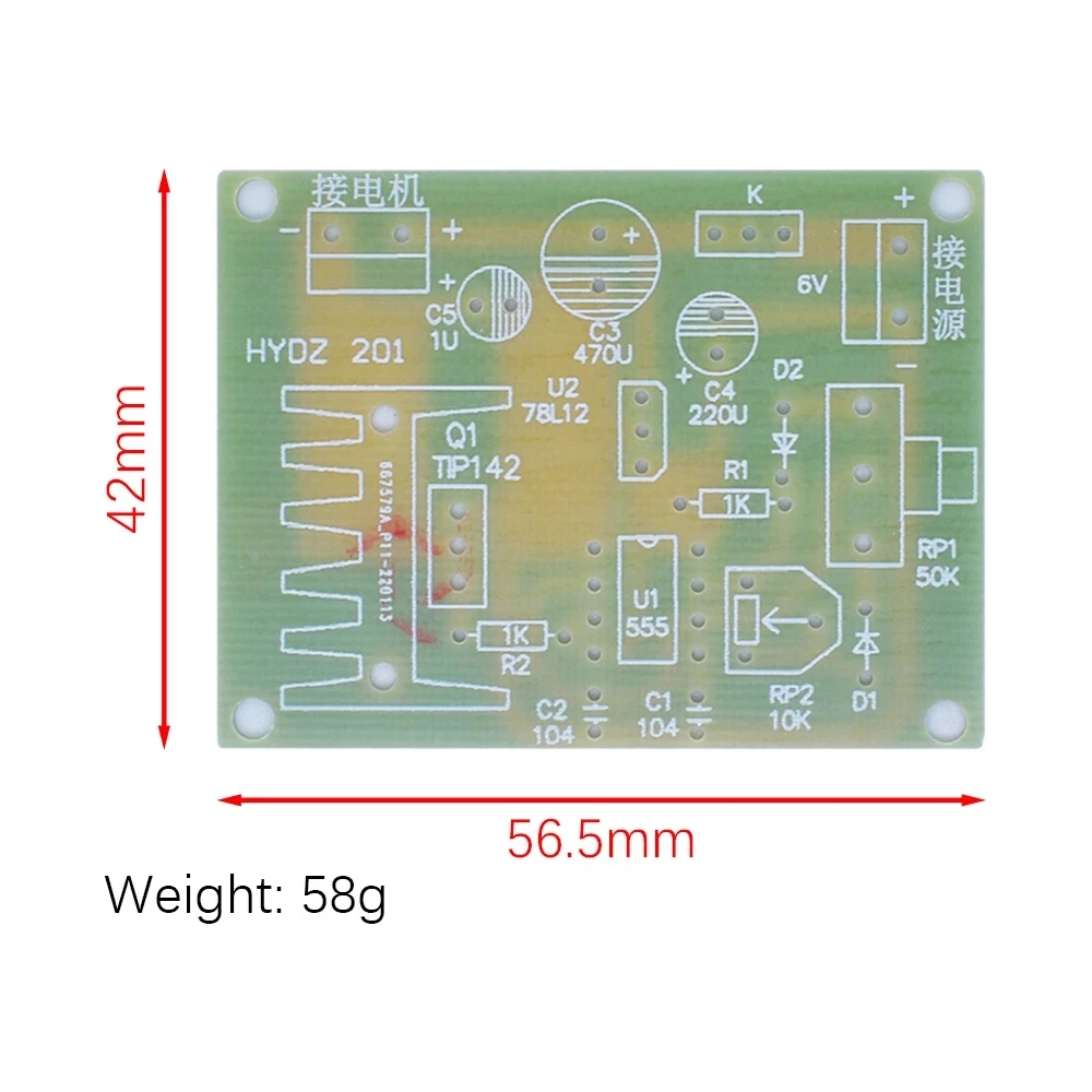 Imagem -02 - Motor Regulação de Velocidade Kit Fabricante Faça Você Mesmo Ensino Tecnologia Fabricação Eletrônica Montagem de Teste Treinamento Soldagem Ne555