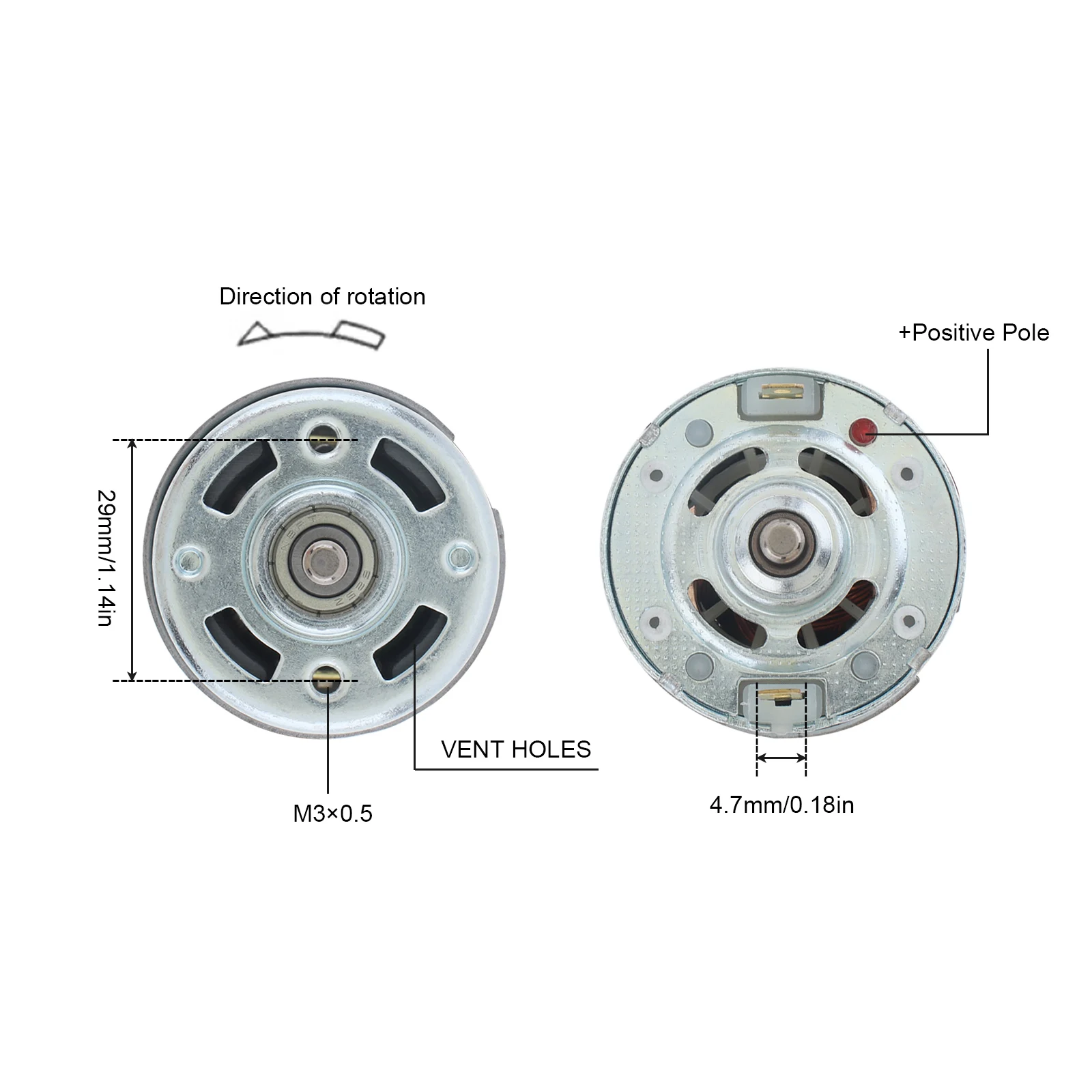 775 DC Motor 12V/24V Micro Motors DIY Electric Polishing Tool Accessory with M10 Connecting Rod Bracket Flange Nuts for Drilling