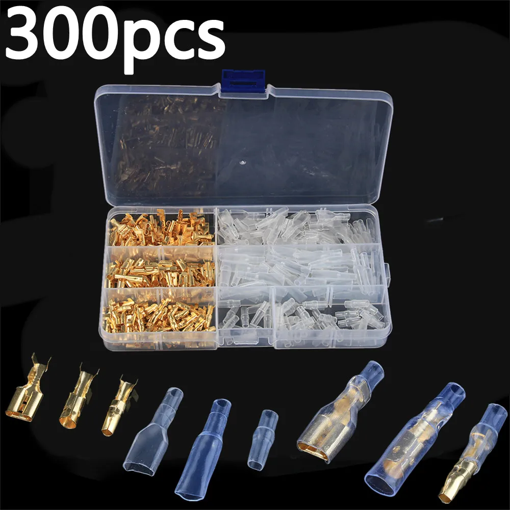 150 Pairs Male And Female Head Plug-in Spring Docking Terminal Of 3.9mm Gold Bare Plug-in Spring With Sheath