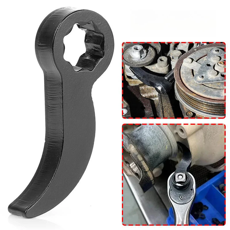 

Bull Horn Pry Bar Adapter Head Tool Adjustable Angle Bar for 1/2 Ratchet Open-end Wrench Half Shaft Drive Shaft Disassembly Tool