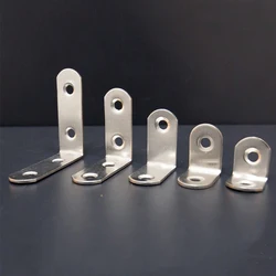 10 PC Stainless steel flat straight plate L-type 90 degree right Angle fixator Angle code