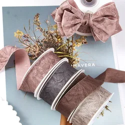 10 Yards 100 Yards 25MM 50MM Ink Painting Printed Chiffon Ribbon Lace Hair Bows DIY Crafts Handmade Garment Accessories Gift Pac