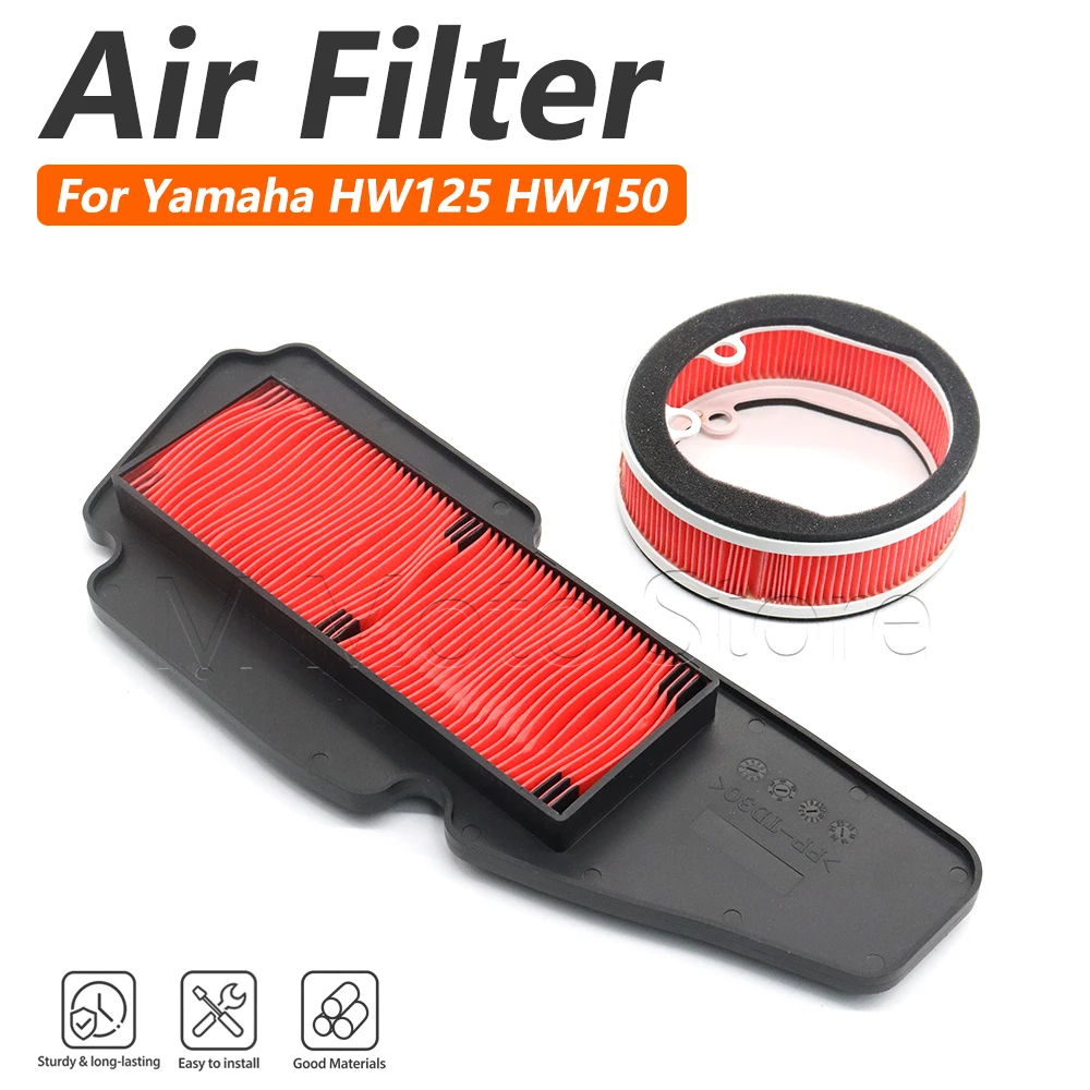 Motorcycle Accessories Air Filter Intake Cleaner Element Replacement For Yamaha SMAX155 FORCE155 HW125 HW150 XENTER XC125R