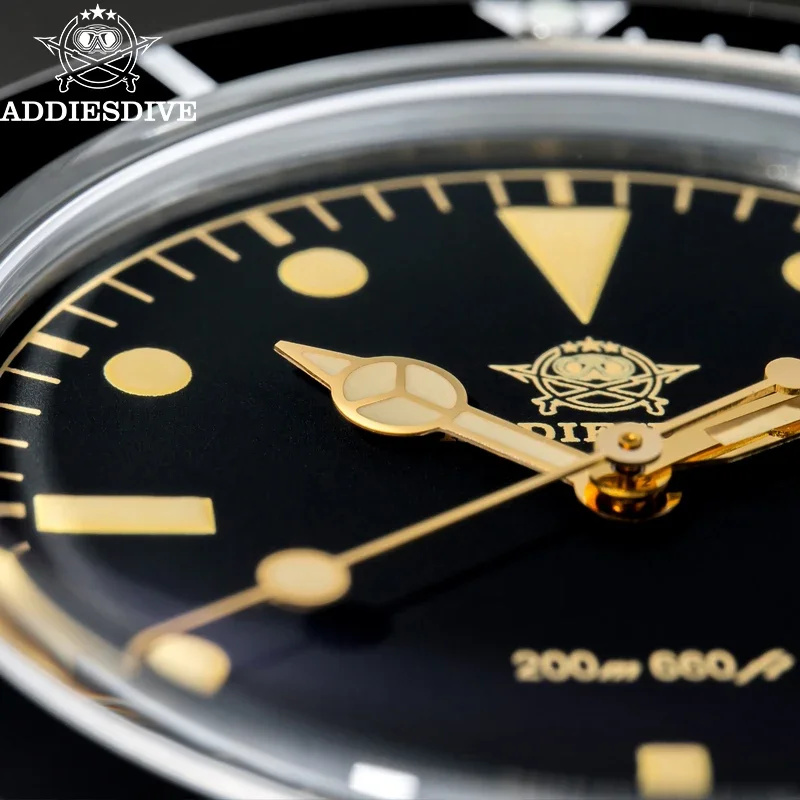 

ADDIESDIVE New Watch For Men 39mm Quartz Watches Waterproof 200m Luminous Ceramic Bezel Steel Diving Leisure Wristwatch AD2072