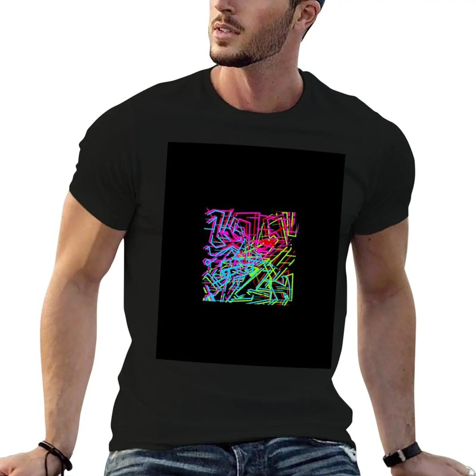 

Colorful Abstract Design T-Shirt anime t shirts anime figures vintage anime shirt Aesthetic clothing mens big and tall t shirts