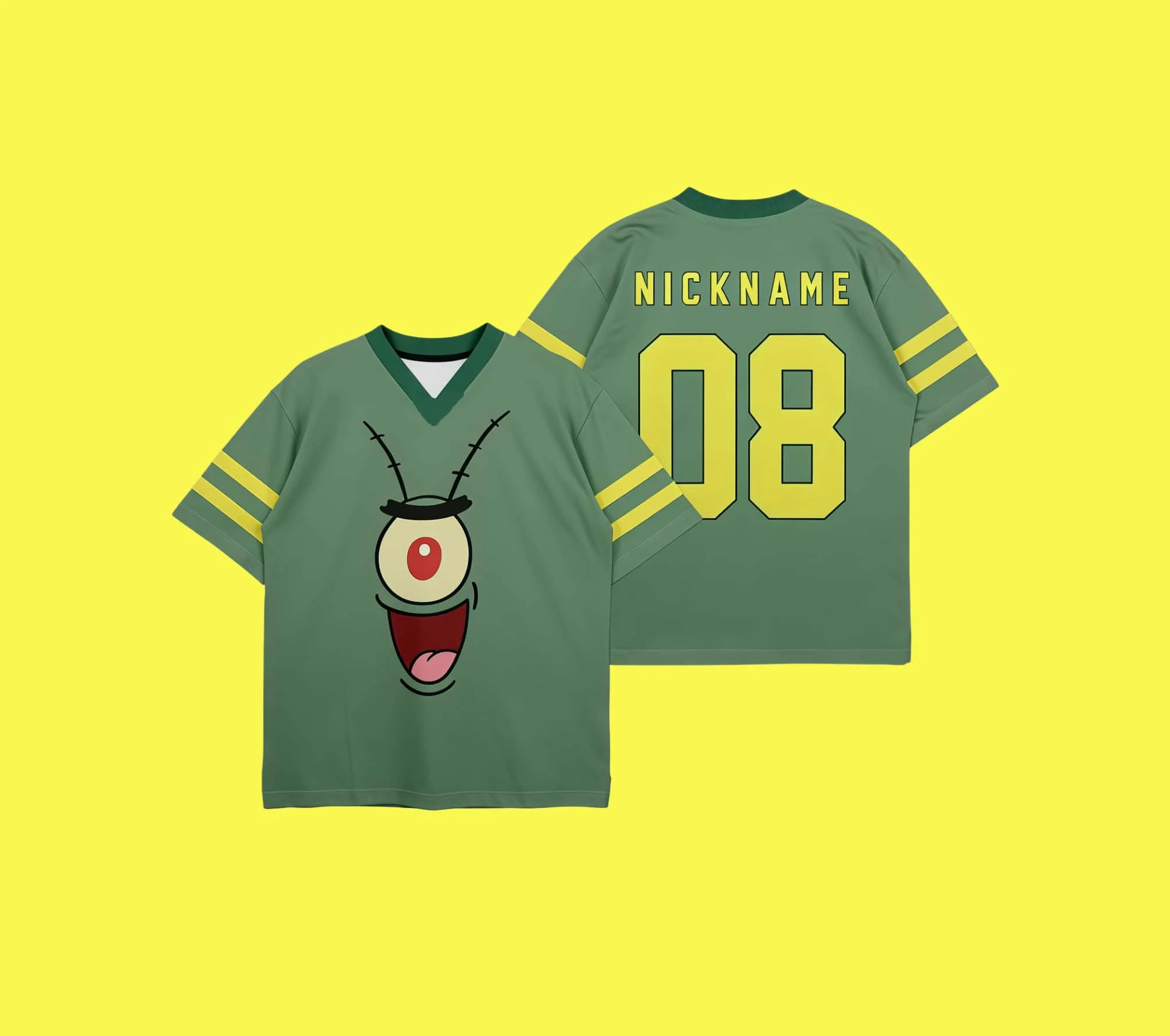 Niedliches Big Star Emoji Trikot SpongeBob Schwammkopf Familienfoto-Serie Paar-Stil Kinder- und Erwachsenen-Mode Sommer-Sporttrikot – Detail 10