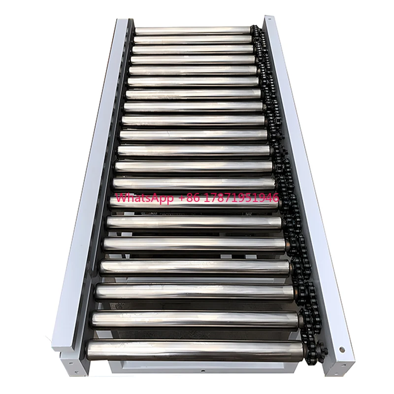 industrial steel roller drum assembly conveyor production line assembling machine track