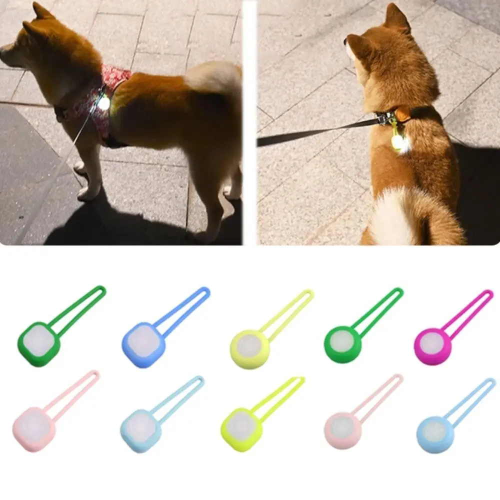 Dog Pet Pendant Night Light Waterproof Led Safety Pet Collar Pendants Lighted Puppy Flashing for Outdoor Hiking Training Walking