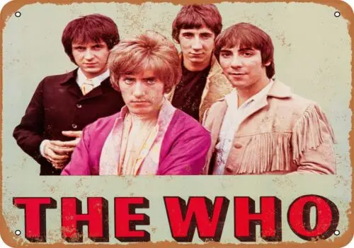 

Metal Sign - 1967 The Who First American Tour - Vintage Look Reproduction