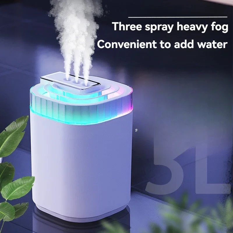 Three spray humidifier household fog amount plus water filter atomizer USB room water supply aromatherapy air humidifier