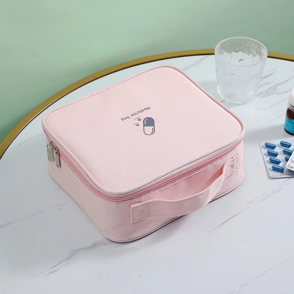 

First Aid Kit Oxford Cloth Medicine Storage Bag Ultralight Travel Outdoor Emergency Pouch Easy Wash Portable H y