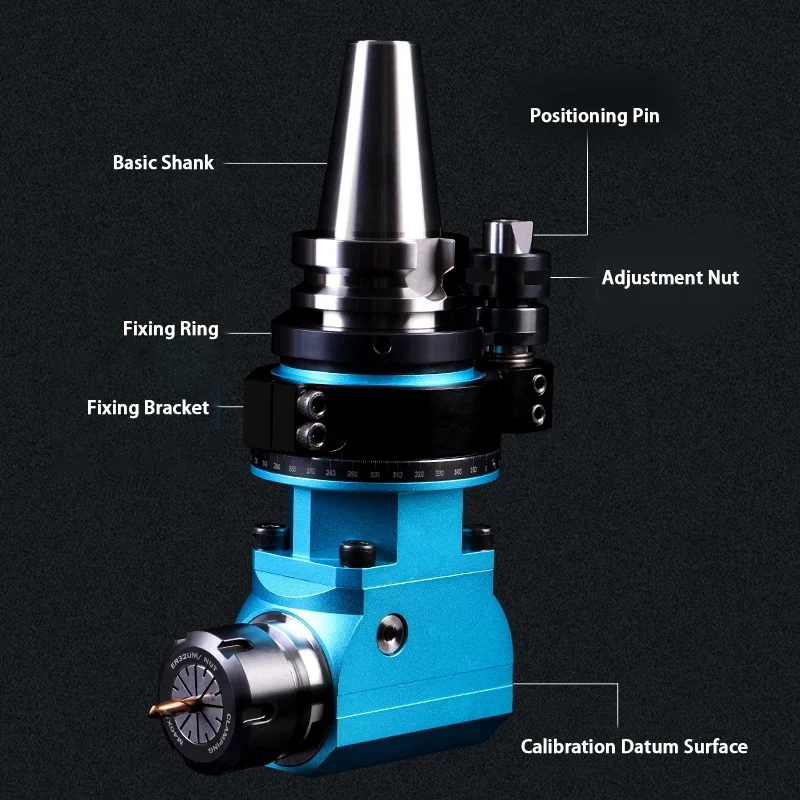 

Right Angle Head for Machining Center BT40 BT50 Horizontal Milling 90 Degrees Side Milling Tool Holder for CNC Machine Tools