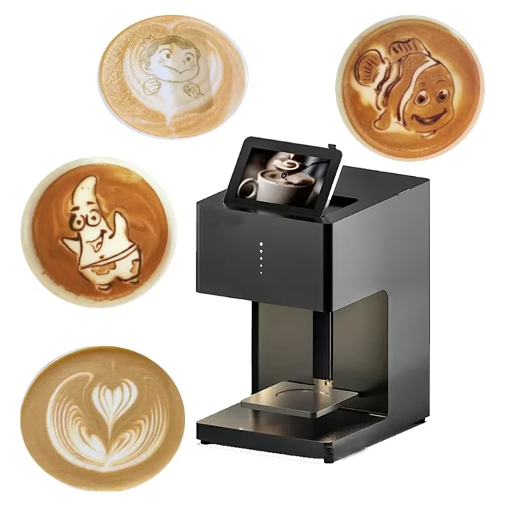 EB-FT4 Automatische dranken Selfie Latte Art Koffieprinter Machine Voedsel afdrukken WIFI-verbinding Afdrukken Eetbare inktcartridges
