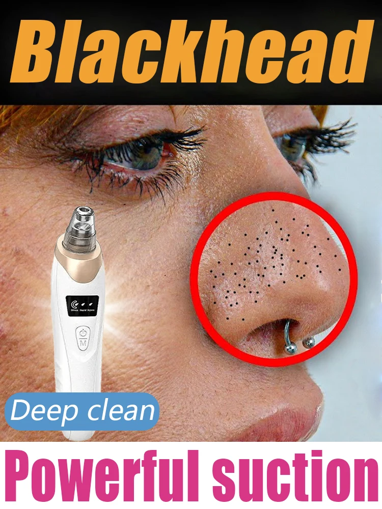 

Vacuum cleansing tools: Say goodbye to blackheads and acne on your nose, Relieves nasal itching and provides deep cleansing.