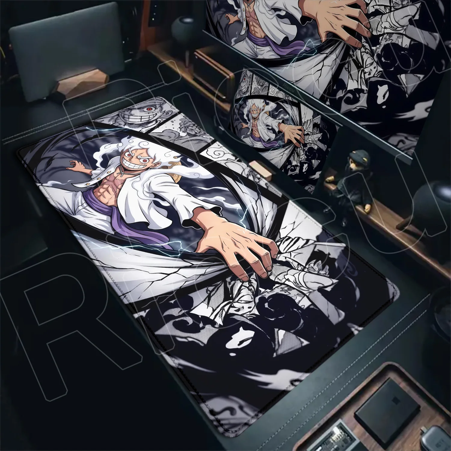 HD print XXL One Piece luffy and Zoro Gaming Mouse Pad Offic