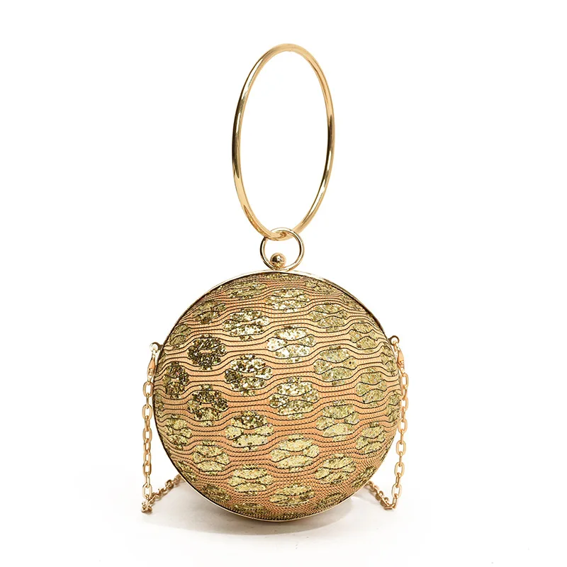 

Metal hollow women's handbag new fashionable and versatile shoulder bag chain crossbody bag