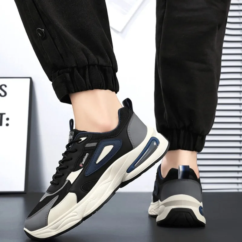 Men's Shoes Youth Student Sports Shoes Mesh Breathable Casual Oes Tennis Training Shoe Lace Up Platform Shoes for Men's Sneakers - Image 6