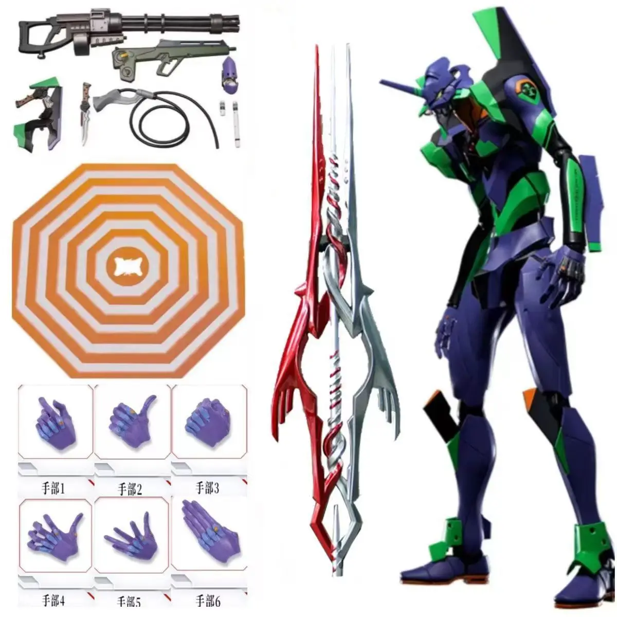 Figuras de Acción Articuladas de Bandai Anime EVA Evangelion-01, Evangelion MAF080, Muñecos de Anime, Juguetes y Regalos para Niños