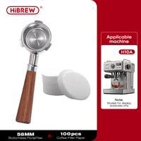 HiBREW Coffee Bottomless Portafilter 51MM 58MM Filter Basket Espresso Machine Accessories Barista Tool H10A H10B H7A H10 Plus