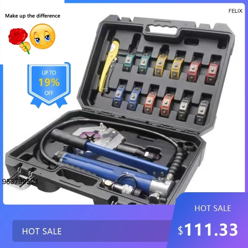 

Ручной портативный гидравлический насос для обжима шлангов 1837, съемный набор инструментов для ремонта кондиционера для Plumbi 914