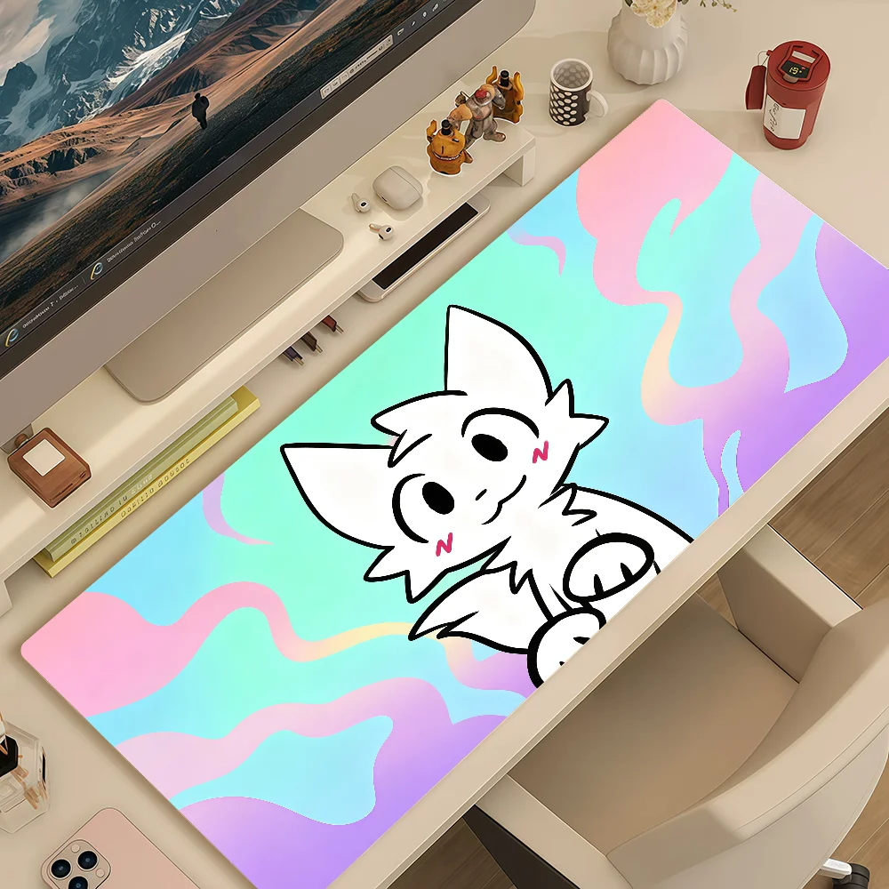 Mouse Pad MousePad Non-slip Lockedge Office B-Boykisser Student Gaming Cat Thickened Large Cartoon Writing Pad Cushion