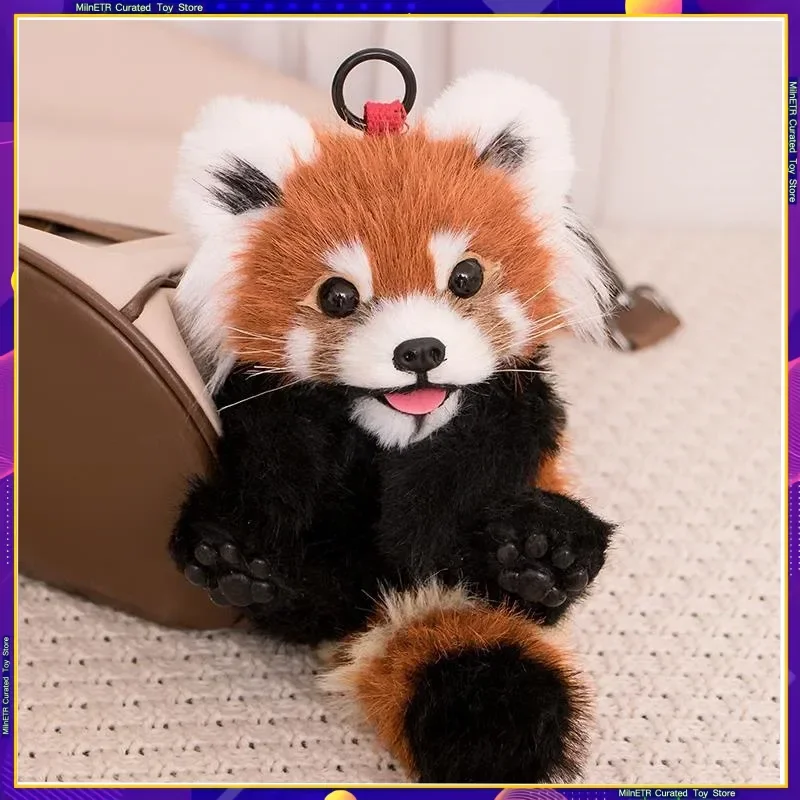 

Cloud Simulation Little Panda Doll Plush Keychain Hanging Toy Book Bag Pendant Soft Stuffed Animal Gift With Fine Gift Box