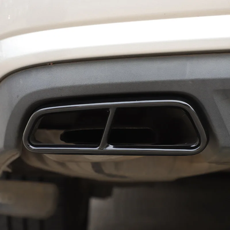 

Stainless Steel For Audi A6 C7 2016-2018 Car Tail Throat Pipe Modified Cover Car Exhaust Tail Pipes Decoration Frame Accessories