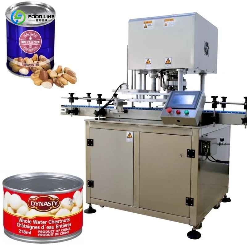 Customized High Quality Automatic Coffee Beans Peanuts Cashews Cans Cat Dog Food Packaging Filling Sealing Machine